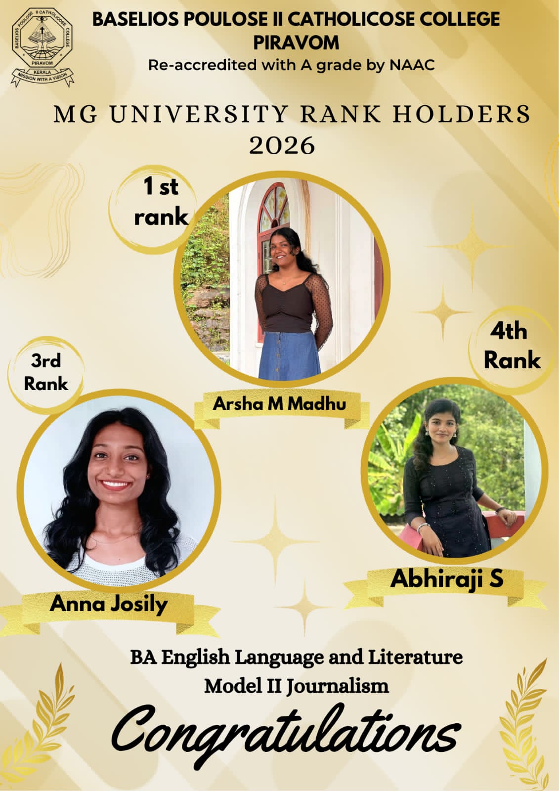 University Rank Holders – 2026
